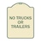 Signmission No Trucks or Trailers Heavy-Gauge Aluminum Architectural Sign, 24" H, TG-1824-23556 A-DES-TG-1824-23556 - alternate 1